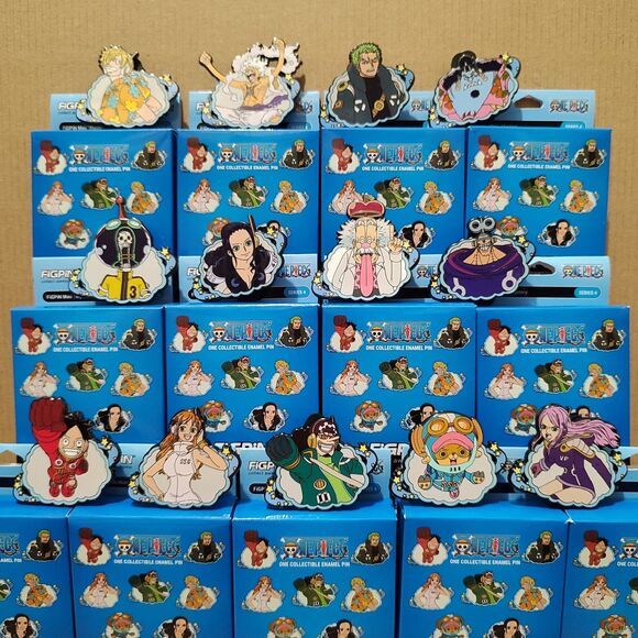 One Piece FiGPiN Minis Mystery Series 4 Sealed Case of 10 Boxes Ten Pins - Picture 4 of 5